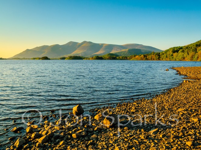 Skiddaw dominates the view down Derwent Water