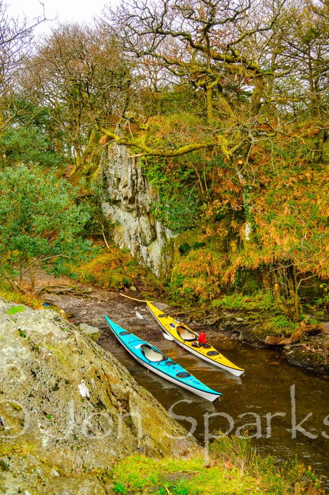 Kayaks in the secret harbour